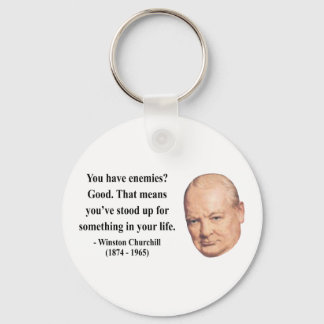 Winston Churchill Quote 3b Keychain