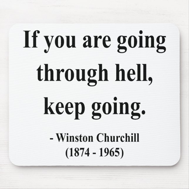 Winston Churchill Quote 4a Mouse Pad (Front)