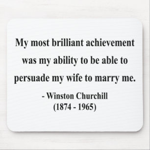 Winston Churchill Quote 6a Mouse Pad