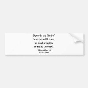 Winston Churchill Quote 8a Bumper Sticker