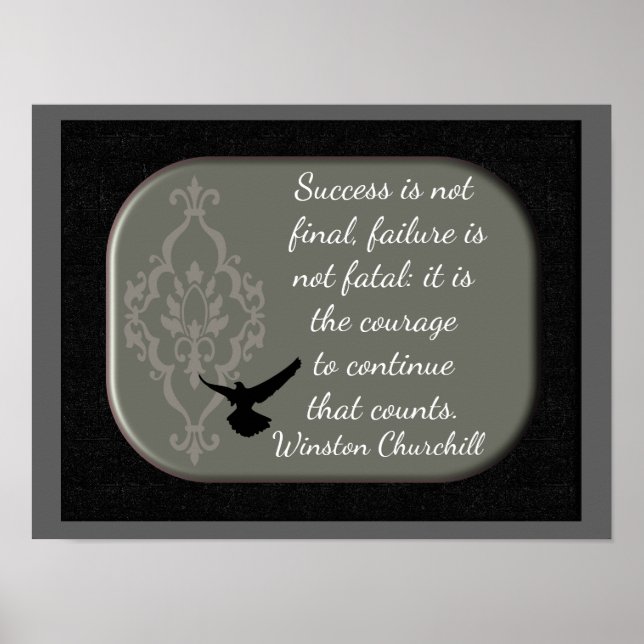Winston Churchill _Quote and print (Front)