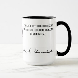 WINSTON CHURCHILL QUOTE MUG