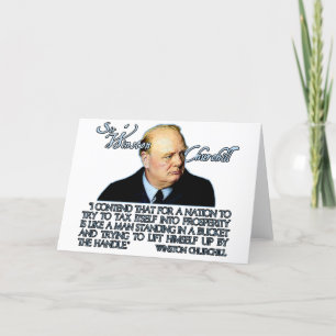 Winston Churchill Quote on Taxation Card