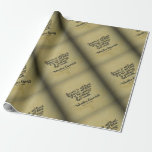 Winston Churchill Quote; Success Wrapping Paper<br><div class="desc">Winston Churchill Quote; Success. Success is not final. Failure is not fatal; It is the courage to continue that counts. Created with a dramatic cream plaster background. Designed for you by Corbin Henry for FamousShortQuotes. This Winston Churchill Wrapping Paper is perfect for Christmas, birthday, graduation, or everyday encouragement for those...</div>