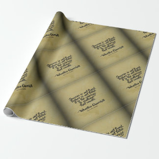 Winston Churchill Quote; Success Wrapping Paper