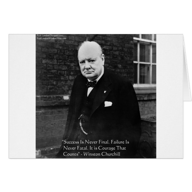 Winston Churchill "Success Never Final" Gifts (Front Horizontal)