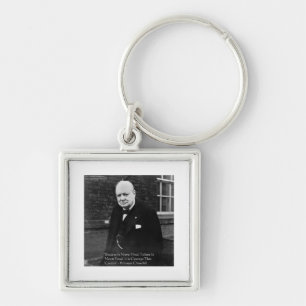 Winston Churchill "Success Never Final" Gifts Keychain