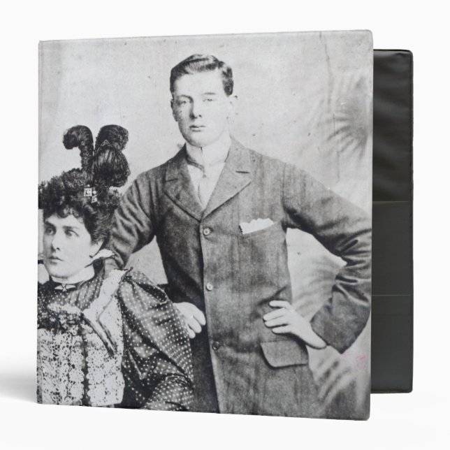 Winston Churchill with his mother 2 Binder (Front/Inside)