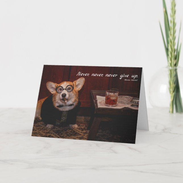 Winston Furchill Encouragement Card (Front)