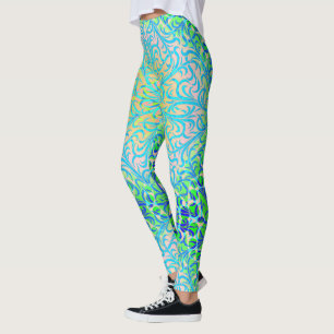 Winston Lapis and Green Leggings