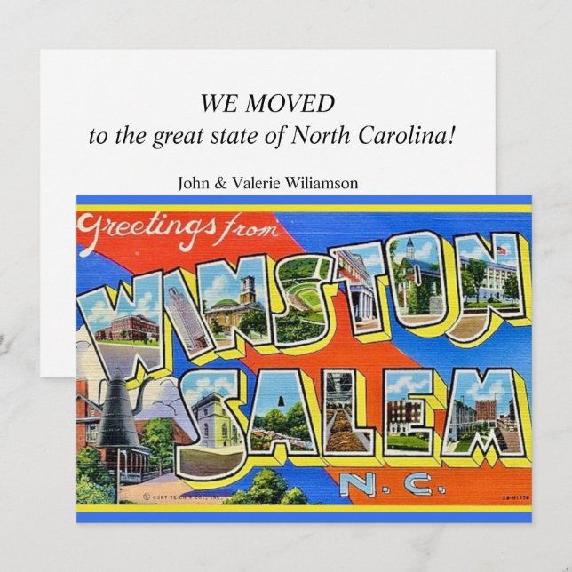Winston Salem Moving Announcement (Front/Back)