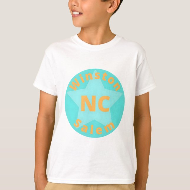 Winston-Salem NC star city logo T-Shirt (Front)