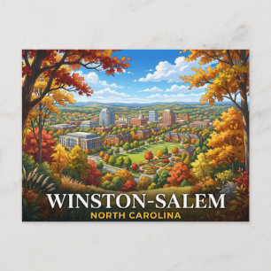Winston-Salem North Carolina Travel Postcard