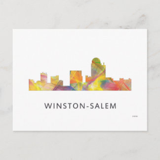 WINSTON - SALEM, NTH CAROLINA SKYLINE - POSTCARD