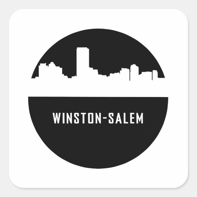Winston-Salem Square Sticker (Front)