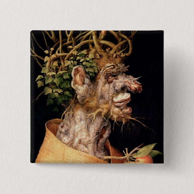 Winter, 2 Inch Square Button (Front)