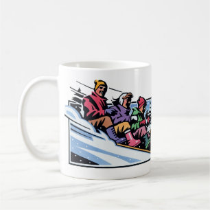 Winter Adventure Ceramic Mug - Cozy Hot Cocoa Mug