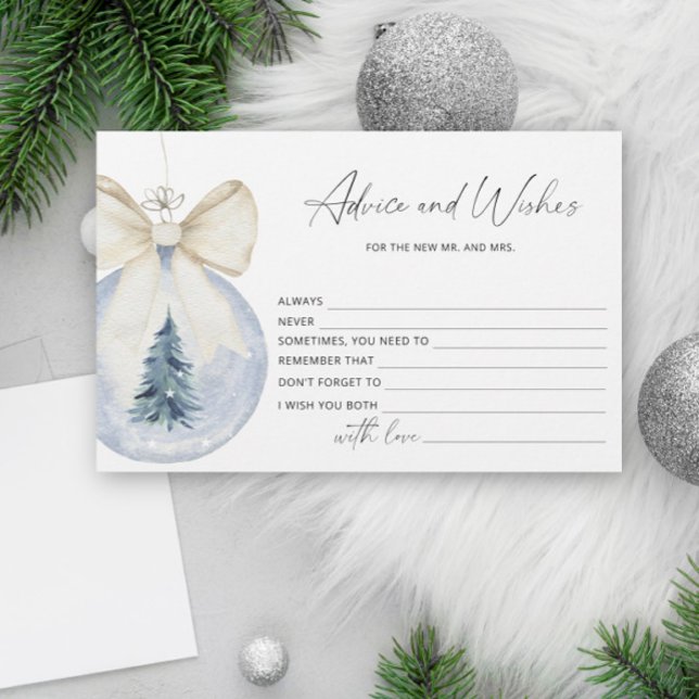 Winter advice and wishes bridal shower stationery (Creator Uploaded)