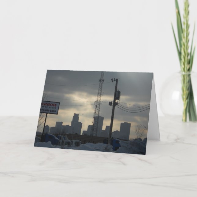 “Winter Afternoon in Minneapolis" Get Well Card (Front)