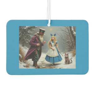 Winter Alice blue car air freshener
