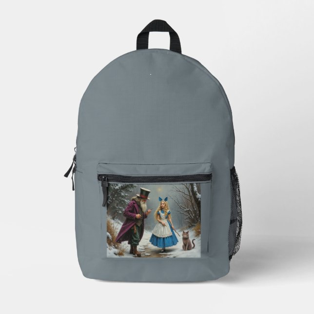 Winter Alice grey backpack (Front)