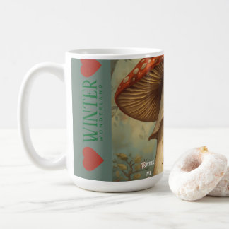 Winter Alice in Wonderland Drink Me Coffee Mug