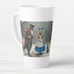 Winter Alice large latte mug