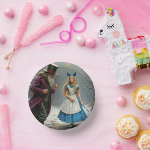 Winter Alice paper bowls Paper Plate