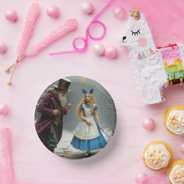 Winter Alice paper bowls Plate (Party)
