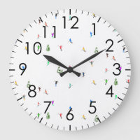 Winter Alpine Skiers Skiing Ski Skis Pattern