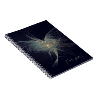 Winter Angel Fractal Art Notebook