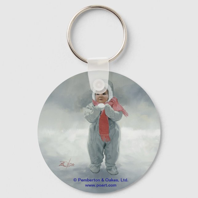 Winter Angel Keychain (Front)
