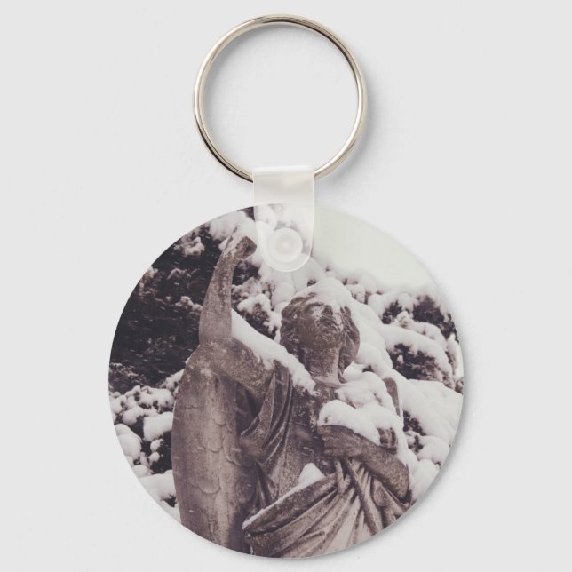 Winter Angel Keychain (Front)