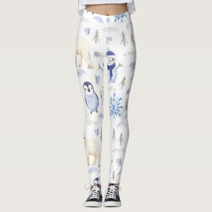Winter animal classic leggings