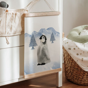 Winter Arctic Animal Penguin Nursery Wall Decor Hanging Tapestry