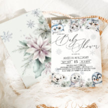 Winter Arctic Animals Baby Shower