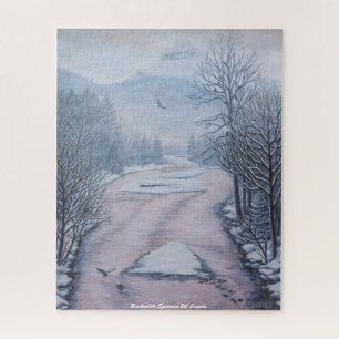 Winter Art Puzzle Winter Landscape Art Puzzle