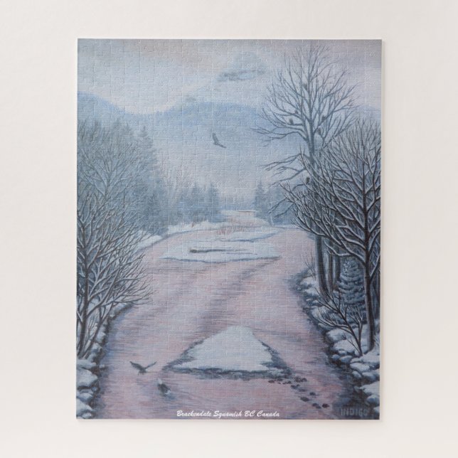 Winter Art Puzzle Winter Landscape Art Puzzle (Vertical)