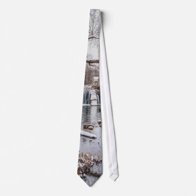 Winter At Finley Dam Tie (Front)
