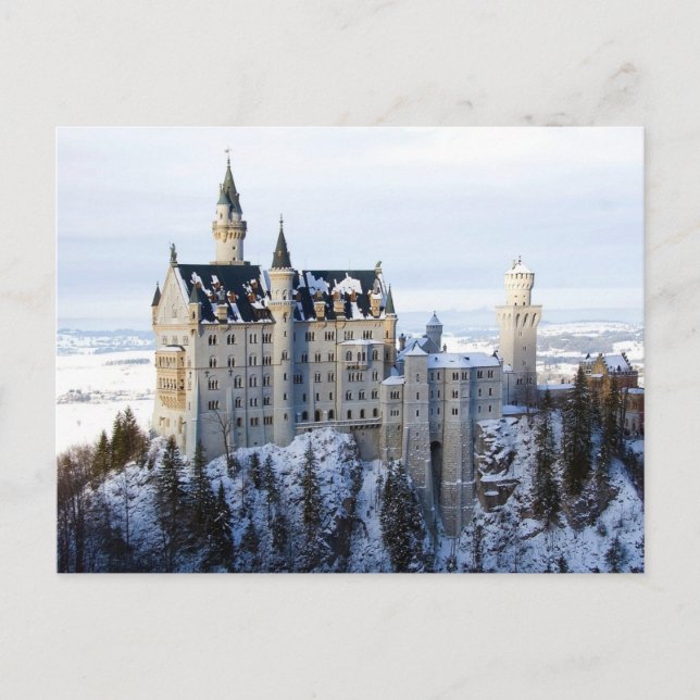 Winter at Neuschwanstein Castle, Germany Bavaria  Postcard (Front)