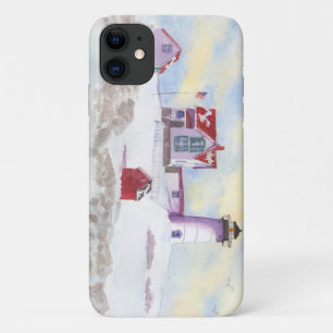 winter at Nubble LIghthouse in Maine Case-Mate Sam iPhone 11 Case