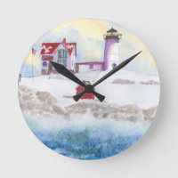 winter at Nubble LIghthouse in Maine
