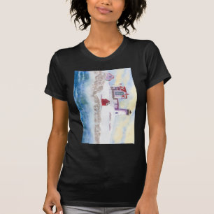 winter at Nubble LIghthouse in Maine T-Shirt
