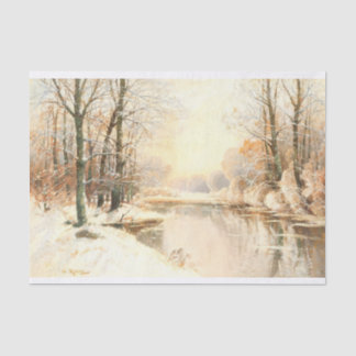 Winter at Spreewald, Decoupage Tissue Paper