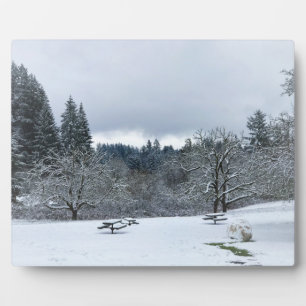 Winter at the Park, Wilsonville, OR Plaque