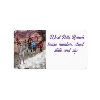 winter at west hills ranch  label
