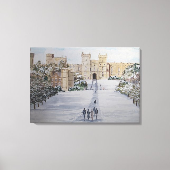 Winter at Windsor Castle Canvas Print (Front)