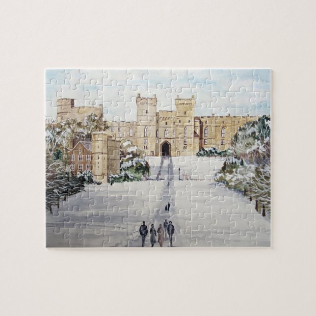 Winter at Windsor Castle Landscape Jigsaw Puzzle (Horizontal)