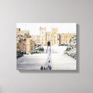 Winter at Windsor Castle Painting Canvas Print