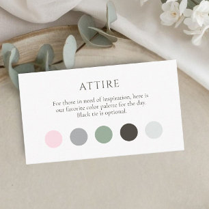 Winter Attire Dress Code Dots Enclosure Card